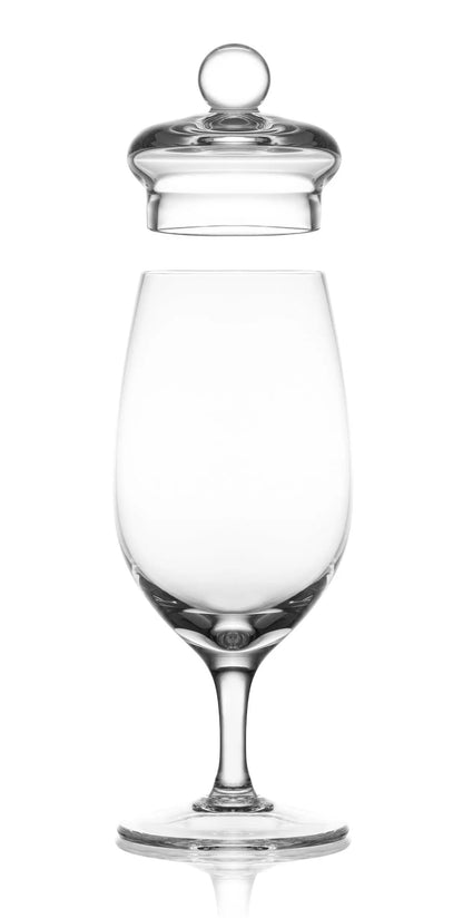 Whiskyglas G200 met deksel – 130 ml – handgemaakt – Amber Glass by Mood Company