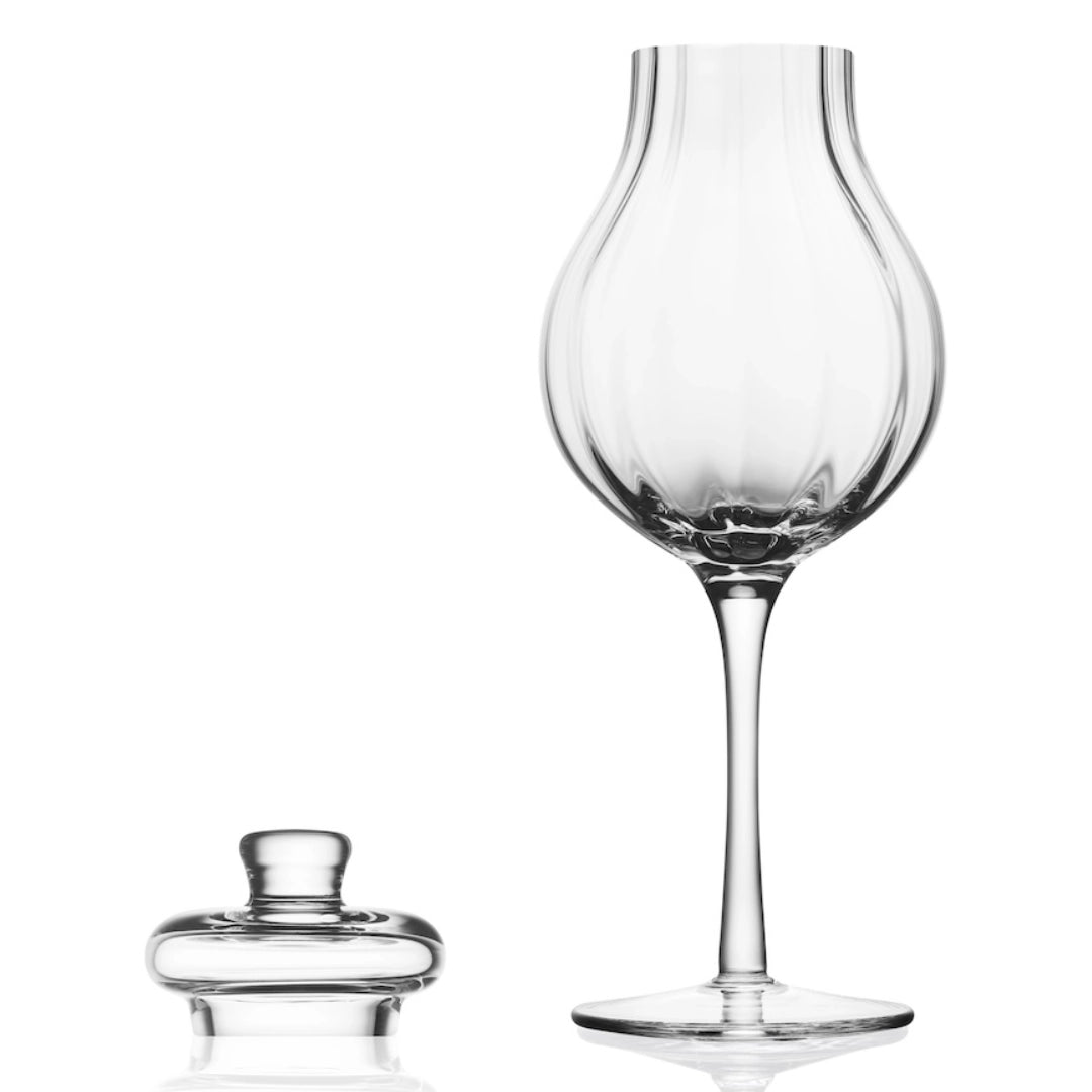 Whiskyglas G610 – 200 ml – met deksel – handgemaakt – Amber Glass