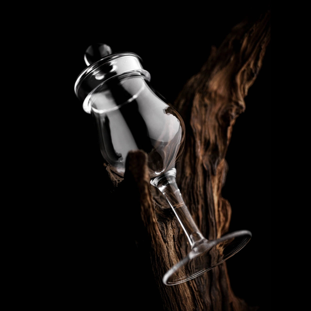 Whiskyglas G100 – 100 ml – met deksel – handgemaakt - Amber Glass