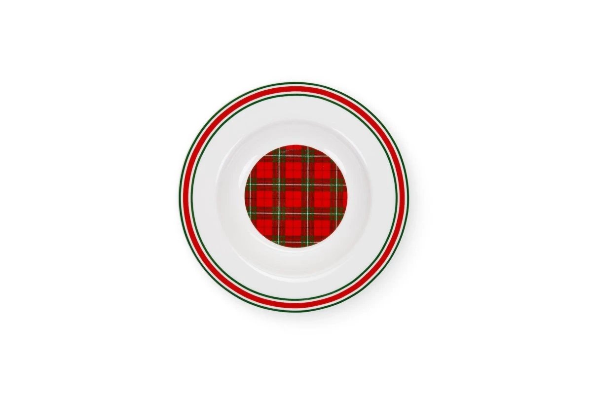 Borden NEW BONE tartan - set van 18 stuk - 3 verschillende borden by MoodCompanyNL
