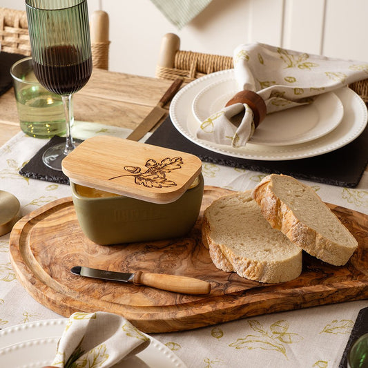 Mood Company - Botervloot zacht Groen met Herfst gravure - Duurzaam - Selbrae House Scotland - 5061040759964