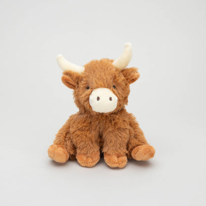 Peluche Vache Highland Mini Marron - 11 cm - Peluche Douce - Jomanda