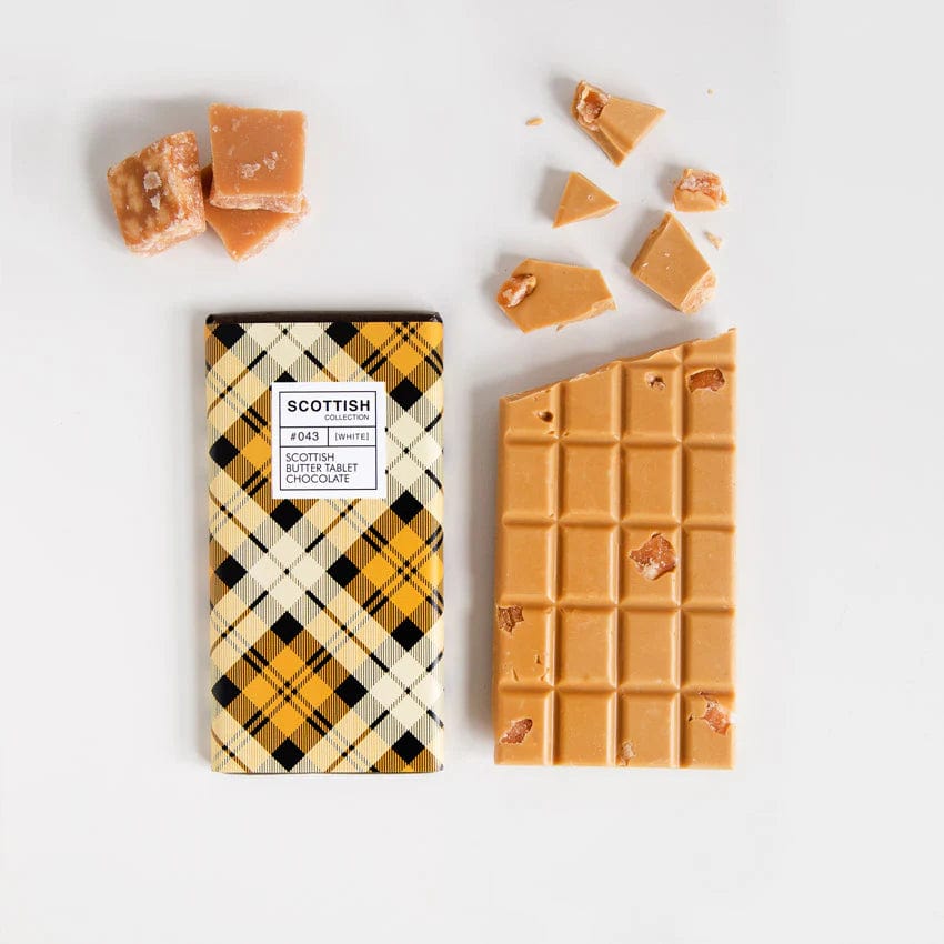 Chocoladereep Goud met Schotse Fudge - 100 gram - Handmade in Scotland