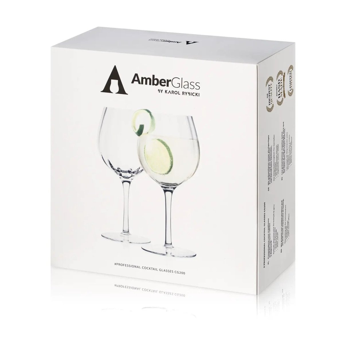 Mood Company - Cocktail & Gin glas CG200 - Set van 2 - Handgemaakt – Amber Glass - 5903940034096