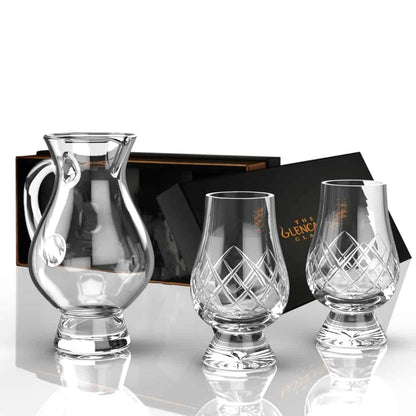 MoodCompanyNL - Combinatieset van 2 Cut whiskyglazen 1 Waterkaraf 2 Kijkglazen en Pipette - Glencairn Crystal Scotland - 6095635478427