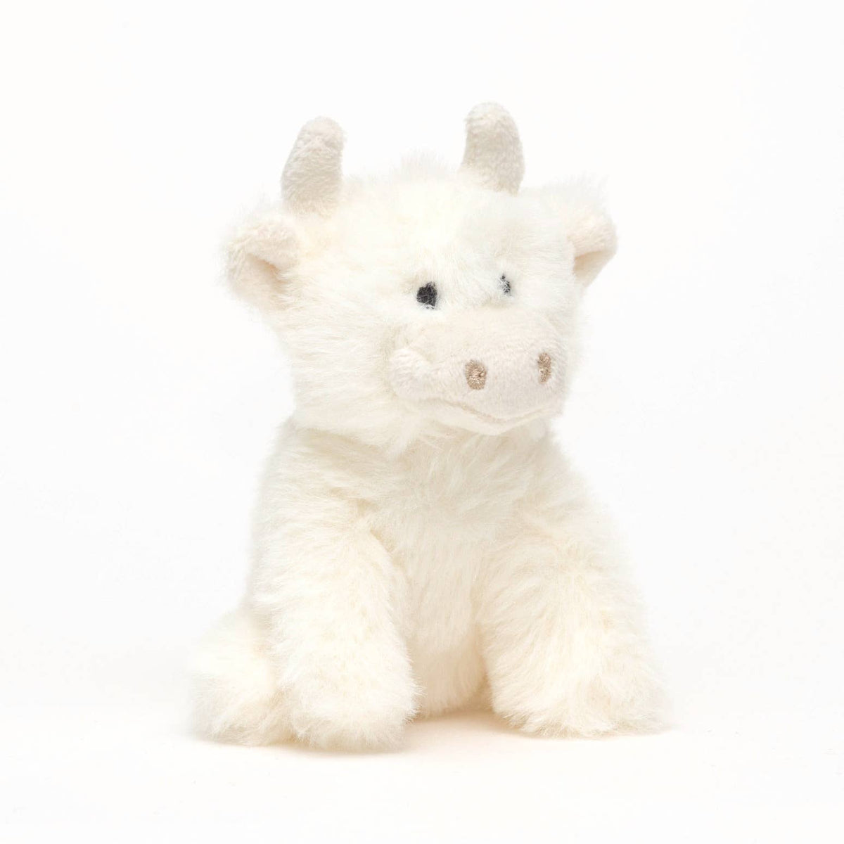Knuffel Schotse Hooglander Mini Crème - 13 cm - Zacht Pluche - Jomanda