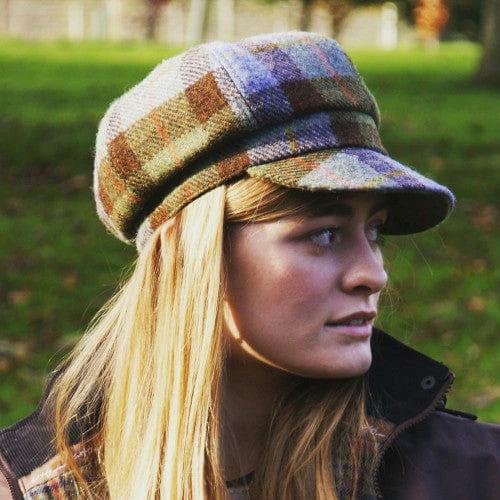Dames Cap MacLeod - one size - Harris Tweed - Glen Appin of Scotland by MoodCompanyNL