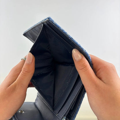 Dames Portemonnee Jura Gedempt Groen & Paars Tartan - Harris Tweed - Glen Appin of Scotland by MoodCompanyNL