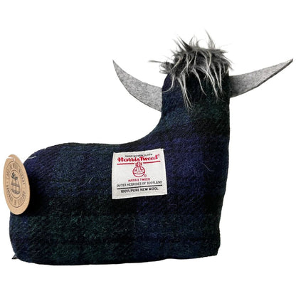 Mood Company - Deurstopper Schotse Hooglander Blackwatch - Harris Tweed - Handgemaakt - Caroline Wolfe Murray Scotland - 6151217571518
