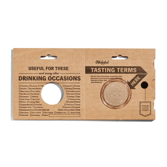 MoodCompanyNL - Drinking Decision Coin - Cadeau voor mannen - 33 Books USA - 689466846355