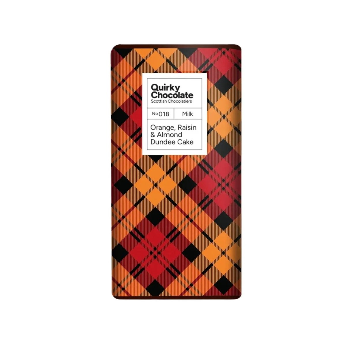 Mood Company - Dundee Cake Chocolate Bar – Melkchocolade met Dundee Cake Smaak – Quirky Chocolate - 5060250701268
