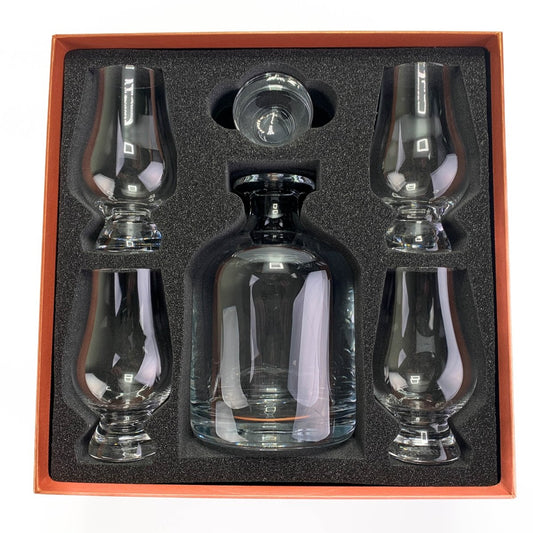 MoodCompanyNL - Geschenkset Karaf Iona en 4 Whiskyglazen - Geschenkverpakking - Glencairn Crystal Scotland - 6151208069093