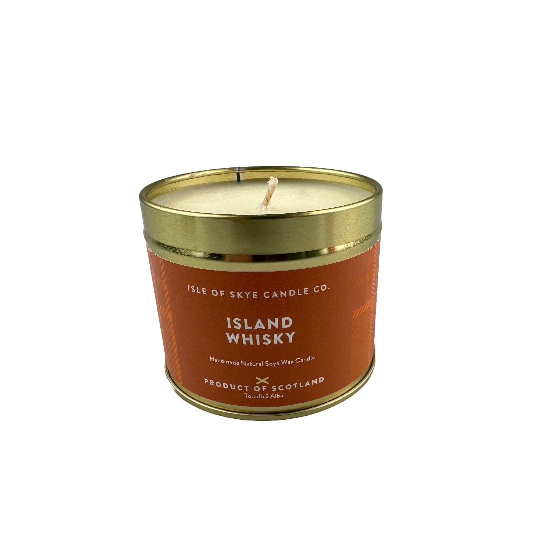 MoodCompanyNL - Geurkaars Island Whisky Blikje - 45 uur - Sojawas - Isle of Skye Candle - 5060346382692