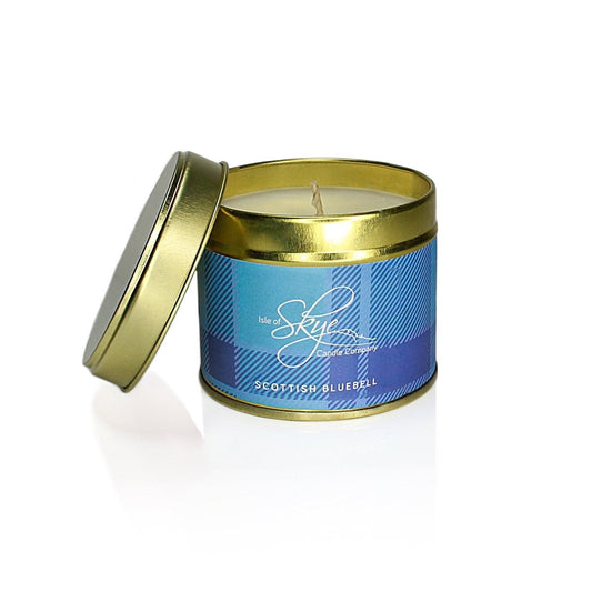 MoodCompanyNL - Geurkaars Scottish Bluebell Blikje - 45 uur - Sojawas - Isle of Skye Candle - 5060346381954