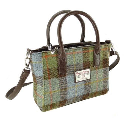 Handtas Brora Tartan MacLeod - Ritssluiting - Draagband - Harris Tweed - Glen Appin of Scotland