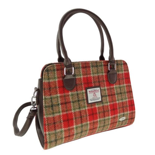 MoodCompanyNL - Handtas Findhorn Rood Groen Tartan - Stevig - Draagband - Harris Tweed - Glen Appin of Scotland - 5061035010643