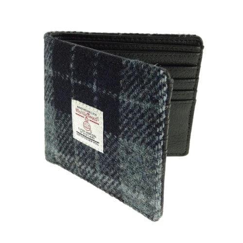 Heren Portemonnee Mull Grijs Zwart Geruit - Harris Tweed - Glen Appin of Scotland by MoodCompanyNL