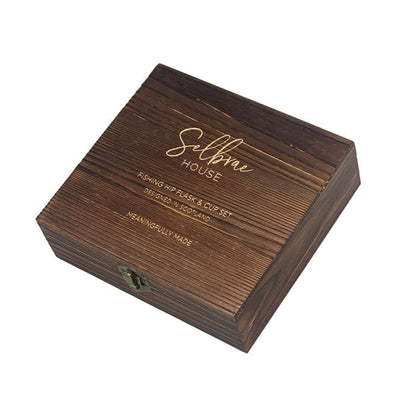 Mood Company - Heupfles Sportvissen - Luxe Set - RVS - Gegraveerd - Selbraehouse Scotland - 5060949556698