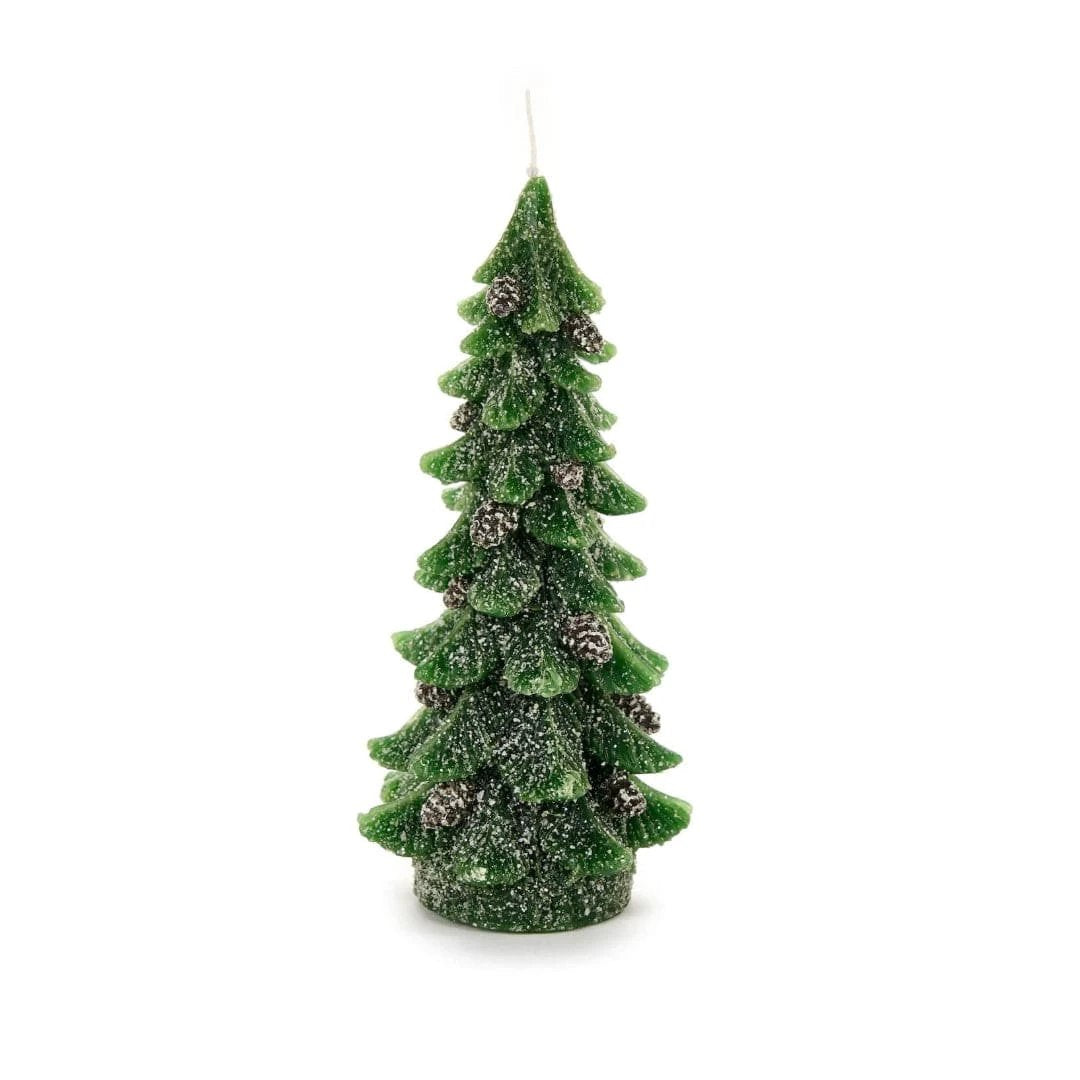 Kaars kerstboom groen- 13 cm hoog - nuvole di Stoffa by MoodCompanyNL