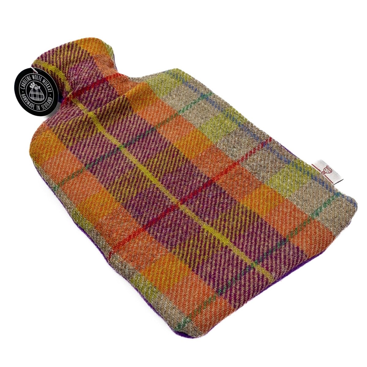 MoodCompanyNL - Kruik Paars Oranje - 2 liter - Harris tweed - Handgemaakt in Schotland - Caroline Wolfe Murray - 6095634340374