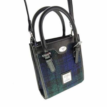 Mini Handtas Keltie Black Watch Tartan - Schouderband - Harris Tweed - Glen Appin of Scotland by MoodCompanyNL