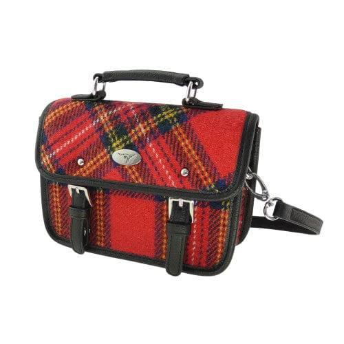 Mini Tas Harris Bervie Tartan Royal Stewart - 15x20x7,5 - Harris Tweed - Glen Appin of Scotland by MoodCompanyNL