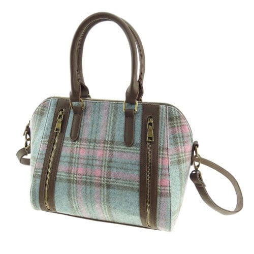 Mood_Company Abraham Moon Tweed Rosehall Handtas Derwent Blauw Roze (Aqua Pink)