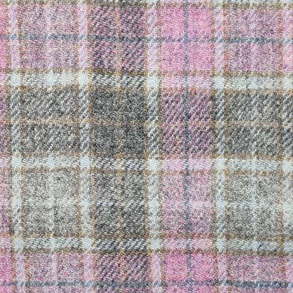 Mood_Company Brillenetui Zacht Roze Buchanan  - Harris Tweed - Metalen Clip - Glen Appin of Scotland Sjaals