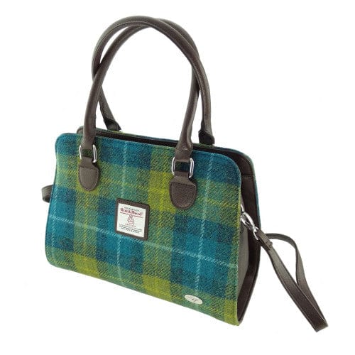 Mood_Company Harris Tweed Handtas Findhorn Zee Blauw Groen (Sea Blue Green)