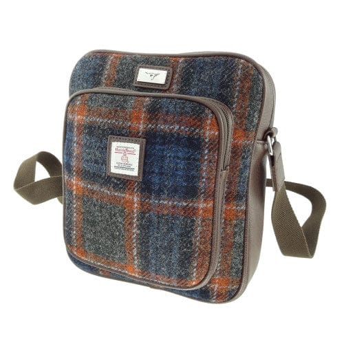 Mood_Company Harris Tweed Schoudertas Tay Grijs Bruin (Rust)