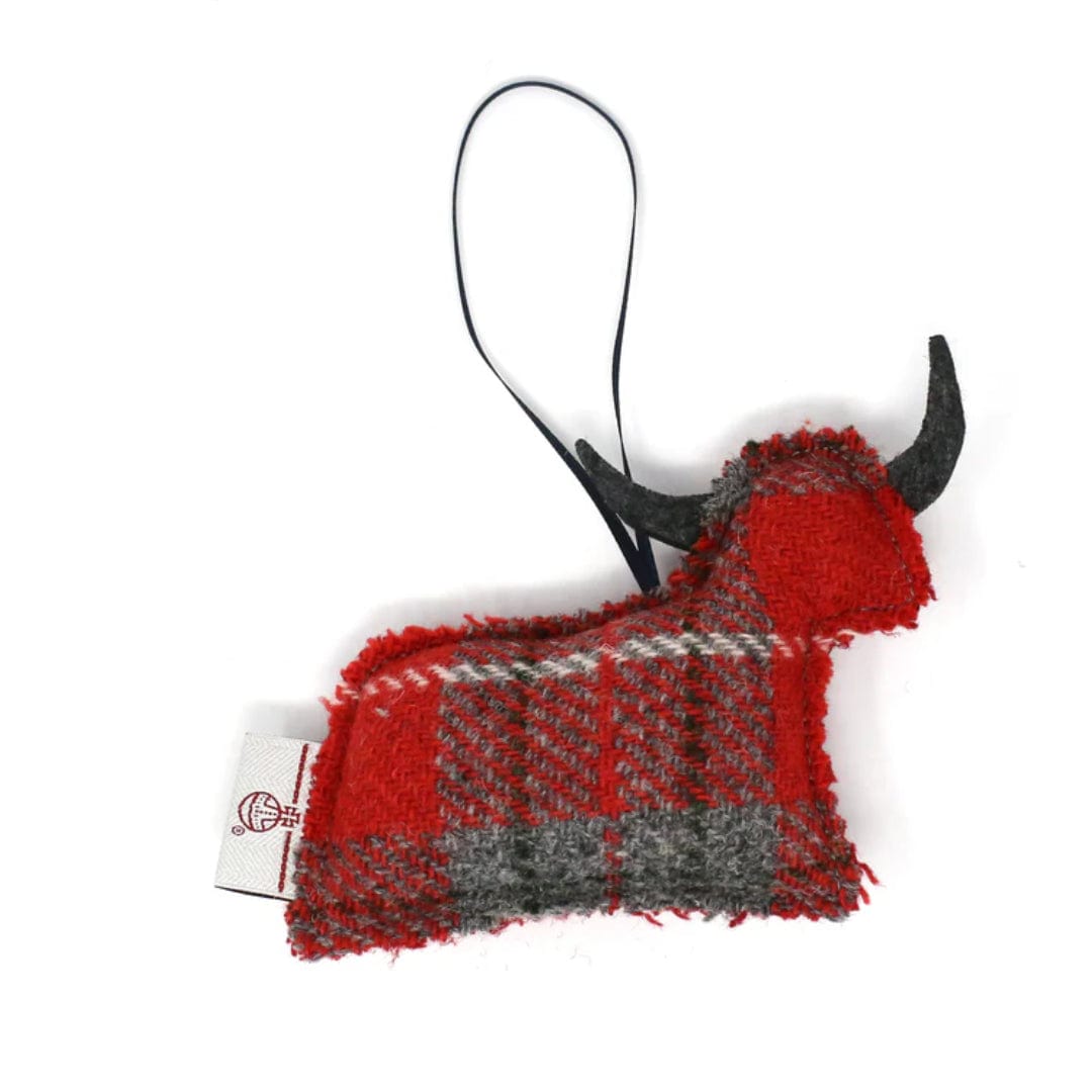 Mood_Company Kerstboomhanger tartan - hooglander - rood - Caroline Wolff Murray