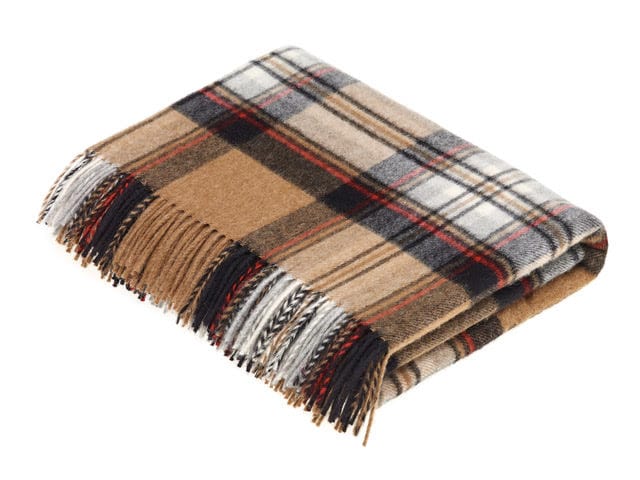 Mood_Company Plaid Tartan Camel Stewart - Merino Lamswol - 140x185 - Bronte by Moon Scotland