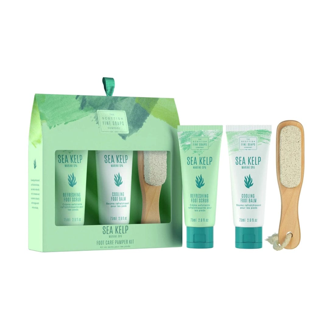 Mood_Company Sea Kelp Foot Care Kit 2x75ml Tubes, 1x houten puimsteen