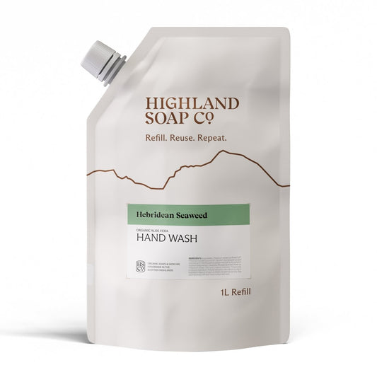 Mood Company - Navulzak Handzeep 1 Liter - Hebridean Seaweed - Highland Soap Company - 