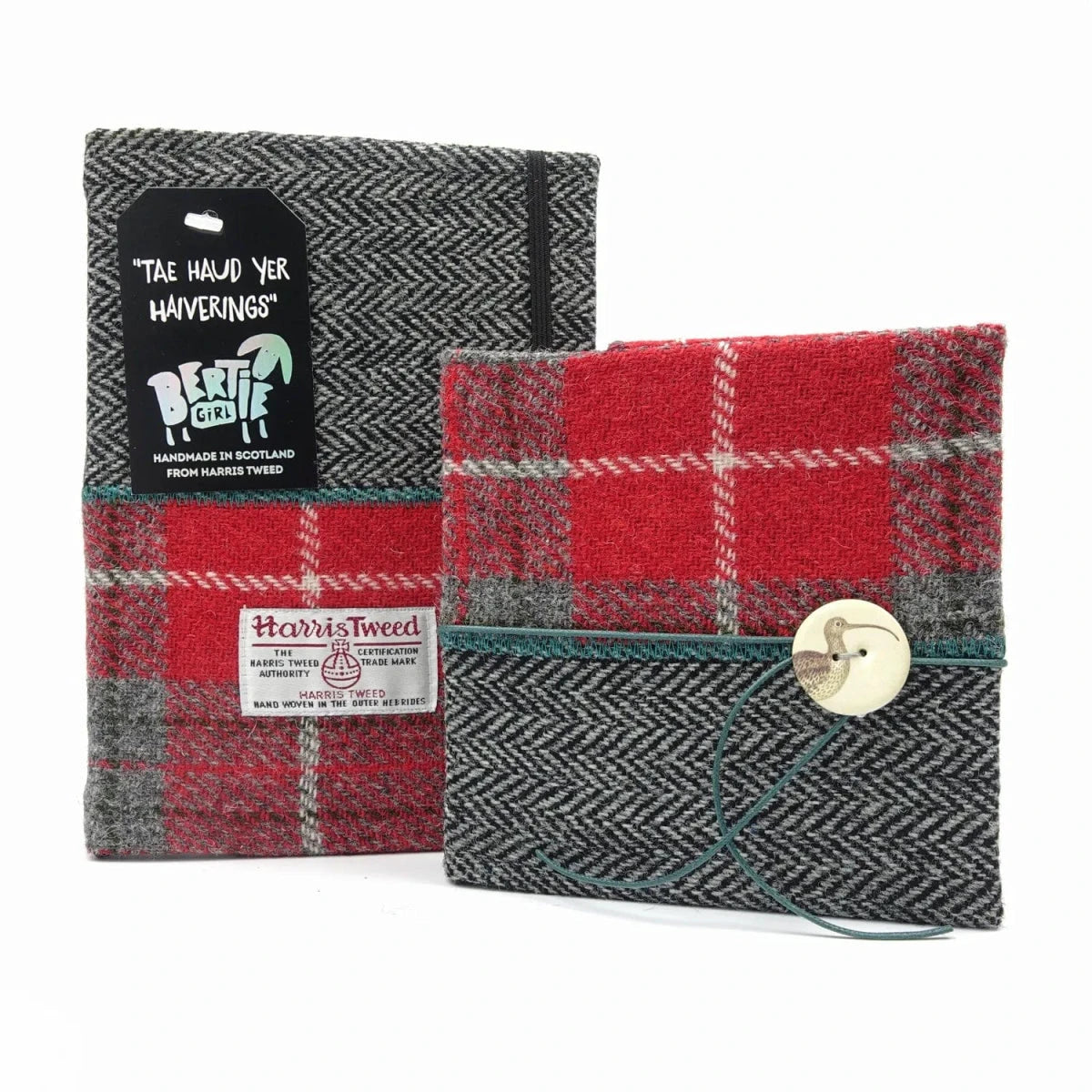 Notitieboek Vierkant Rood met Wulp by MoodCompanyNL