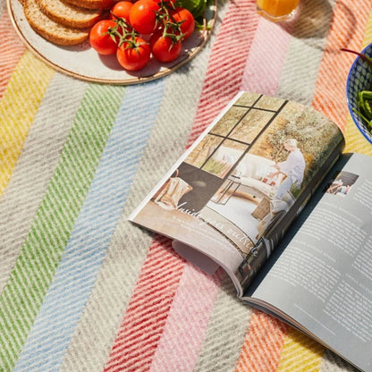 Picknickkleed Polo Regenboog - Wol - Waterdicht - 145x183cm - Tweedmill by MoodCompanyNL