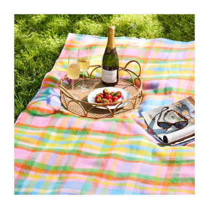 Mood Company - Picknickkleed Rainbow Check - Festival - Waterdicht - 137x170cm - Tweedmill - 5060958306499