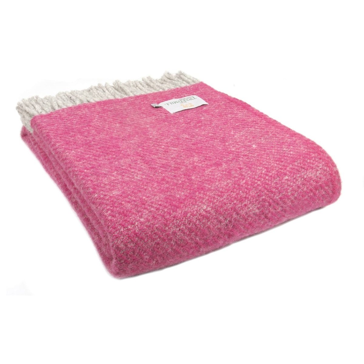 MoodCompanyNL - Plaid Boa Roze (Pink) - 150x200 - Nieuw Wol - Tweedmill UK - 5060674572048