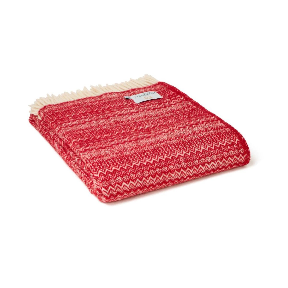 Plaid Fair Isle Rood - 150 x 200 - Nieuw Wol - Tweedmill UK by Mood Company
