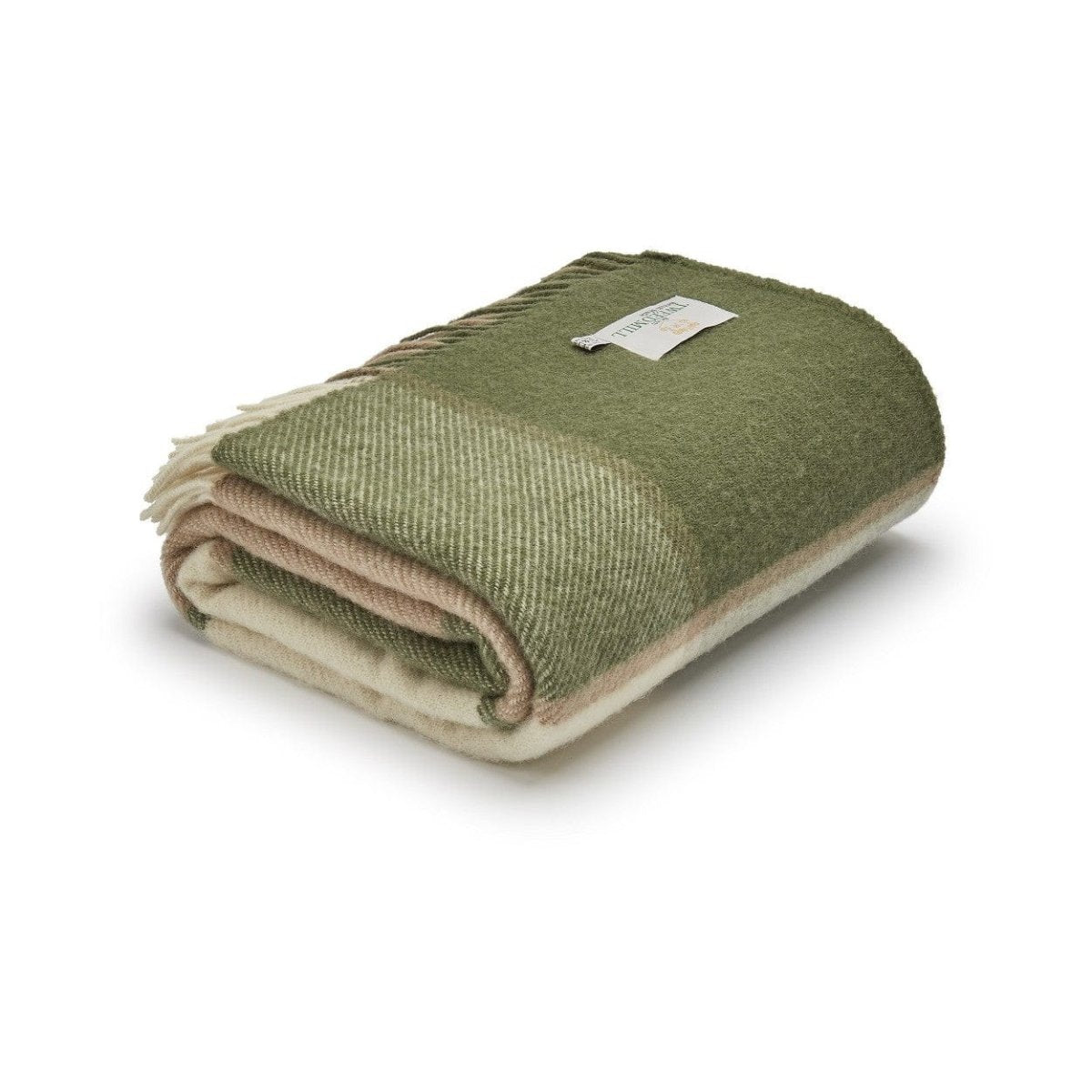 MoodCompanyNL - Plaid Geblokt Groen - 150x183 - Nieuw Wol - Tweedmill UK - 5060958300305