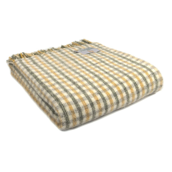 MoodCompanyNL - Plaid Lifestyle Groen (Olive) - 150x183 - Nieuw Wol - Tweedmill UK - 5060674575742