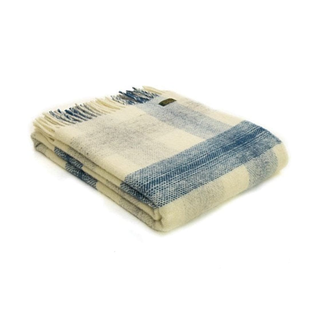 MoodCompanyNL - Plaid Meadow Check Blauw (Ink) - 150x183 - Nieuw Wol - Tweedmill UK - 5060567827460