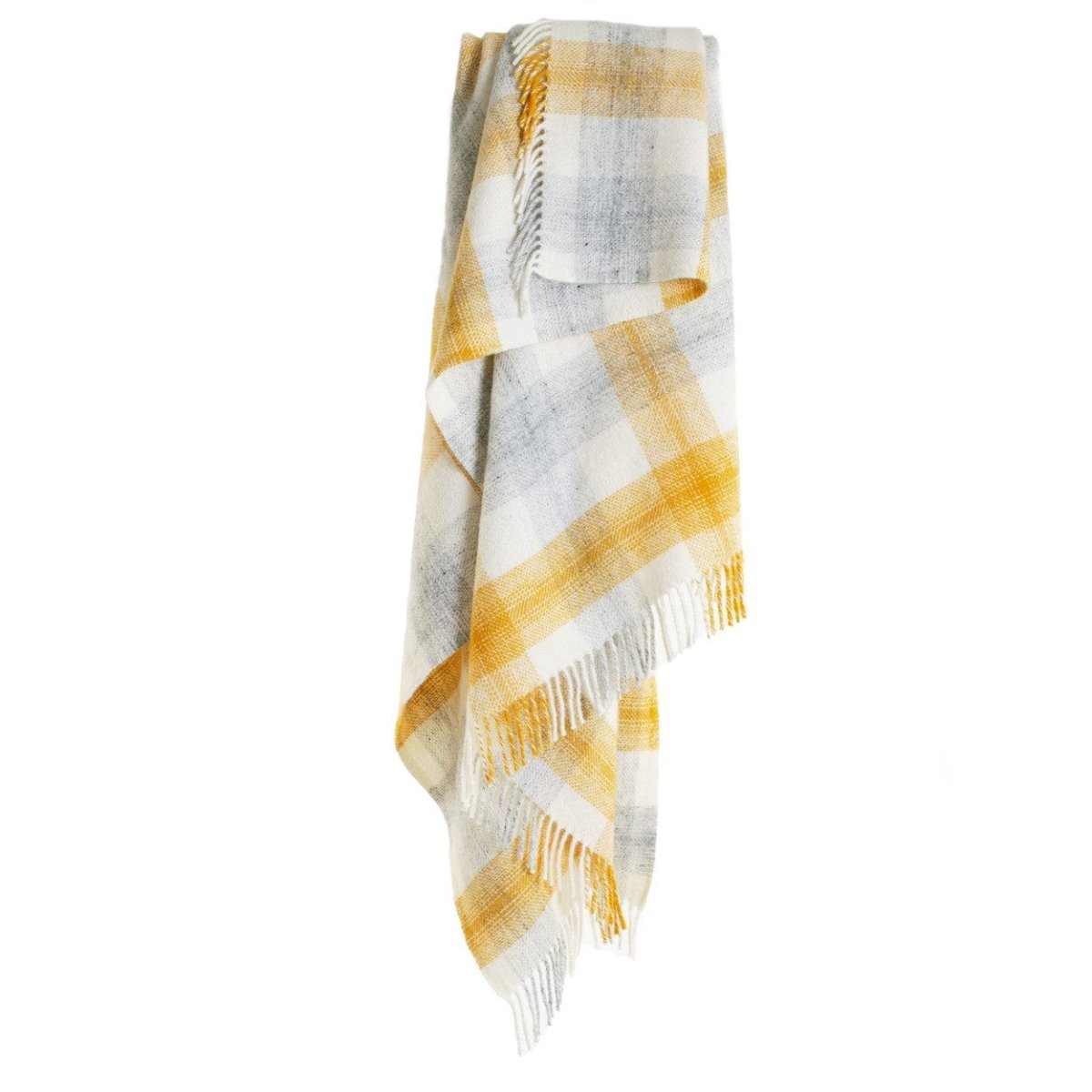 MoodCompanyNL - Plaid Meadow Check Geel - 150x183 - Nieuw Wol - Tweedmill UK - 5060567827439