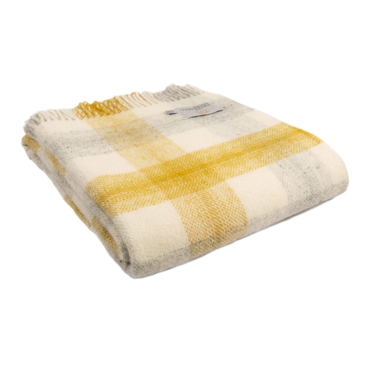 MoodCompanyNL - Plaid Meadow Check Geel - 150x183 - Nieuw Wol - Tweedmill UK - 5060567827439