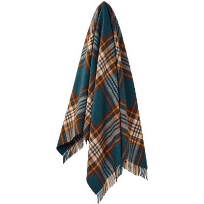 Mood Company - Plaid St. Ives Groen - Shetland Lamswol - 140x185 - Bronte by Moon Scotland - 6151206956906