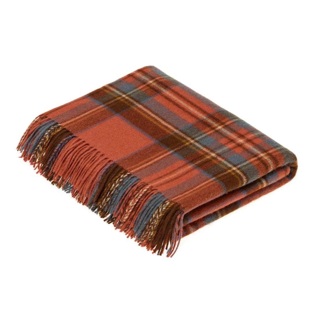MoodCompanyNL - Plaid Tartan Antique Royal Stewart - Merino Lamswol - 140x185 - Bronte by Moon Scotland - 5057900079549