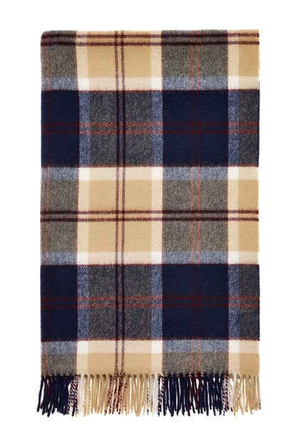 Plaid Tartan Bannockbane Navy - Merino Lamswol - 140x185 - Bronte by Moon Scotland by MoodCompanyNL