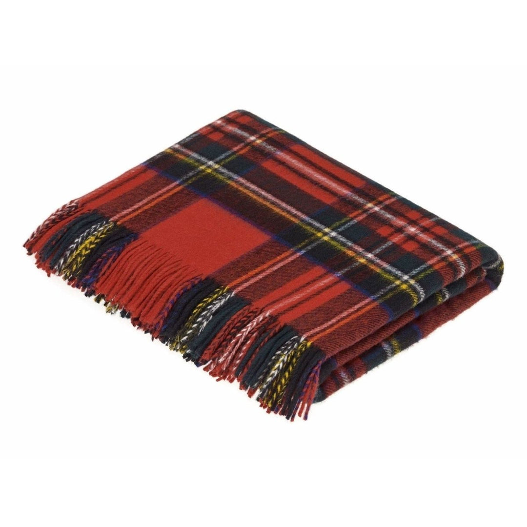 Mood Company - Plaid Tartan Royal Stewart - Merino Lamswol - 140x185 - Bronte by Moon Scotland - 6095632457470