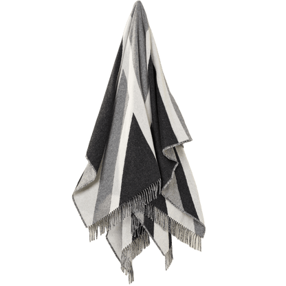 MoodCompanyNL - Plaid Vlag GB Union Jack Grijs - Merino Lamswol - 135x200 - Bronte by Moon Scotland - 6095651784731