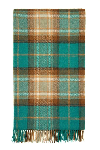Plaid Winterton Jade Groen - Merino Lamswol - 140x185 - Bronte by Moon Scotland by MoodCompanyNL